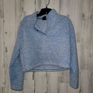 PacSun Light Blue Teddy Bear Women's Sweater
